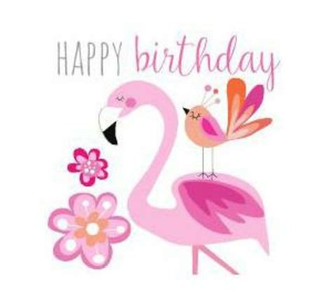 happy birthday flamingo birthday cards