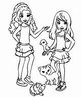 Lego Friends Coloring Pages Animals Kids sketch template