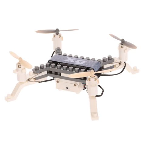 xg diy building block drone height hold  key return clip quadcopter toy mini rc drone