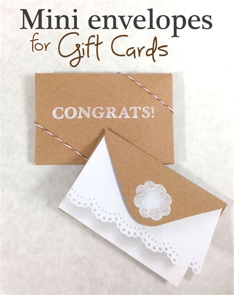 designs    mini envelopes  gift cards  martha