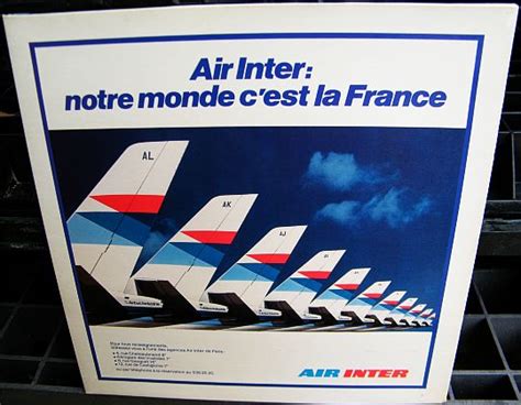 Air Inter Notre Monde C Est La France Rare Lp