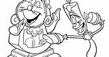 Lumiere Cogsworth sketch template