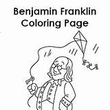 Franklin Benjamin Coloring Kids Ben Printable Pages Timvandevall Kite Grade Printables Earth Tim First Studies Social Inventions Open sketch template