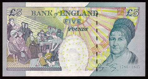 england  pound sterling note  elizabeth fryworld banknotes coins pictures  money