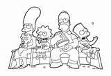 Simpsons Coloring Pages Color Kids Simple Characters Children Printable Marge sketch template