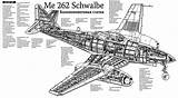 Messerschmitt Schwalbe 262a sketch template