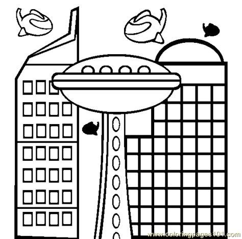 coloring pages building architecture buildings  printable