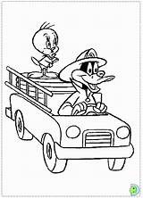 Carro Piu Bombeiros Daffy Duck Patolino Pages Tunes Looney Tudodesenhos Coloringhome sketch template