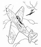 Fighter Ww2 Plane Coloring Pages War Wwii Drawing Drawings Aircraft Soldier Military Sheets Getdrawings Airacobra Go Results sketch template