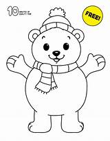 Bear Polar Coloring Pages Colouring Winter 10minutesofqualitytime Members sketch template