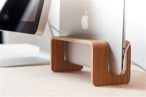 vertical macbook stand nordic appeal