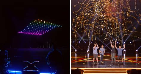 agt contestants win golden buzzer  spectacular drone show madly odd