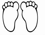 Footprint Template Clipart Foot Outline Clipartmag Big sketch template