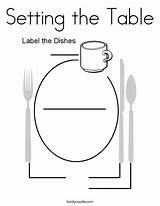Table Coloring Setting Pages Printable Print Worksheets Choose Board Twistynoodle sketch template