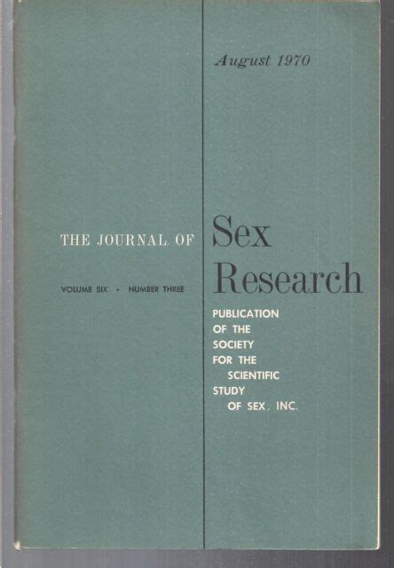 the journal of sex research volume 6 number 3 august 1970 ebay