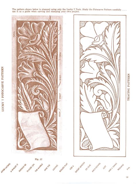 printable tooled leather patterns printable templates