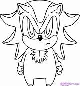 Shadow Coloring Hedgehog Pages Print Drawing Sheets Step Kids Color Chibi Easy Draw Designlooter Popular Library Clipart 61kb Coloringhome sketch template