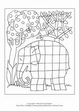 Elmer Patchwork Colour Scholastic Col Act sketch template