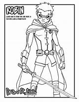 Robin Coloring Damian Wayne Comic Pages Drawing Version Hood Batman Red Tutorial Superhero Draw Too Sketch Videos Getdrawings Please Permitted sketch template