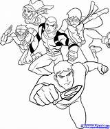 Coloring Pages Justice League Young Flash Kid Superboy Robin Lego Printable Colouring Unlimited Miss Artemis Print Martian Olds Year Kids sketch template
