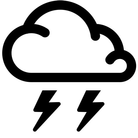 simple weather icons thunderstorms svgvectorpublic domain icon