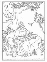 Assisi Saints sketch template