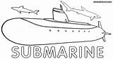 Coloring Pages Submarine Print Popular sketch template