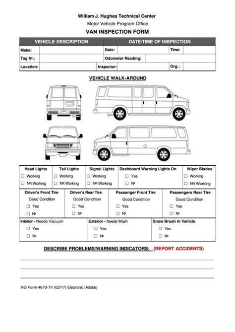 printable vehicle inspection form   vrogueco