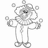 Clown Juggling Coloring Pages Surfnetkids Clipart Circus Preschool Clip sketch template