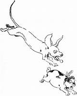 Dog Chasing Chase Clipart Cat Drawing Illustration Etc Cliparts Another Usf Edu Library Medium Original sketch template