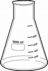 Erlenmeyer Flask Beaker Colorear Matraz Laboratorio Coloring Toppng sketch template