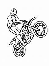 Motocross Coloring Pages Printable Color sketch template