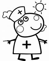 Peppa Pig Coloring Pages Suzy Printable Christmas Colouring Sheets Drawing Pigs Kids Print Color Sheep Topcoloringpages Clipart Three Little Nurse sketch template