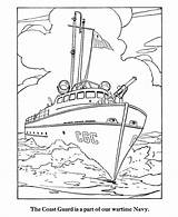 Coloring Pages Army Guard Coast Ship Boat Armed Forces Colouring Color Ships Drawing Printable Indian Clipart Kids Patrol Sheet Books sketch template