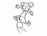 Menina Gioca Bambina Jugando Nena Jugant Jogar Pintar Dibuix Femenino Nina Acolore Dibuixos Stampare sketch template
