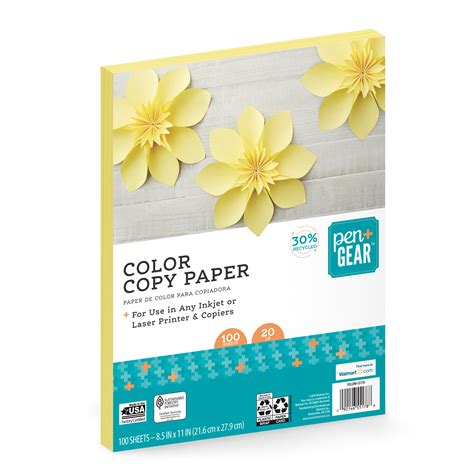 gear yellow copy paper  recycled     lb  shts