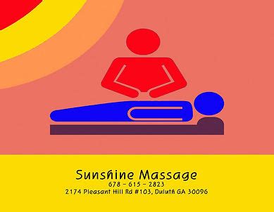 sunshine massage ga  massage spa