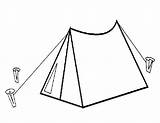 Clipart Colouring Tents Outline Would Designlooter Webstockreview sketch template
