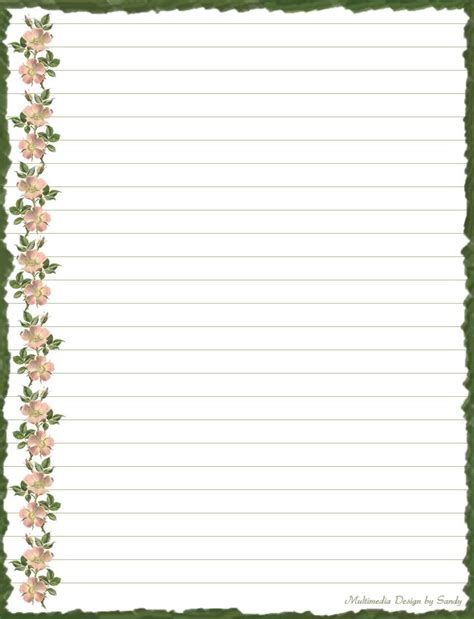 pin  burlesonlady  lined paper pinterest borders  floral