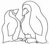 Coloring Penguin Pages Cute Printable Cliparts Penguins Kids Color Ada Lie Favorites Add sketch template