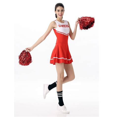 6 color fashion sexy cheerleader costume women adult cheerleading party