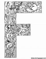 Animal Letters Coloring Pages Alphabet Printable Letter Print Printablee Cheetah Via sketch template