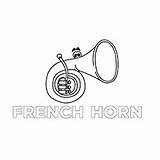 Coloring Music Pages French Horn Ones Wonderful Little Printable sketch template