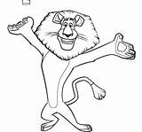 Coloring Pages King Julien Madagascar Getcolorings Character Color Colouring sketch template