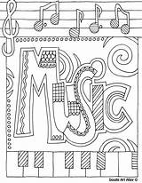 Music Coloring Pages Kids Colouring Sheets Printable Color Choose Board Simple Fun sketch template