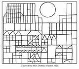 Klee Paul Et Soleil Coloring Pages Buildings Imprimer Lesson Château Artistes Colouring Line Books School Coloriage Chateau œuvres Handouts Ecole sketch template