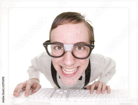 smiling computer nerd stock photo  royalty  images  fotoliacom pic