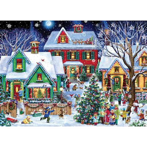 christmas houses  piece jigsaw puzzle spilsbury