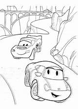 Coloring Cars Disney Pages Cartoon sketch template