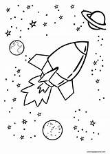 Rocket Planets Coloring sketch template